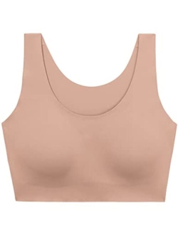 Women's Wireless Silk Bra Classic Invisible Embrace Comfort Seamless Bra One Size