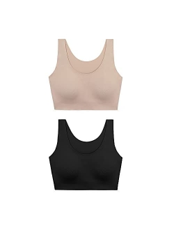 Women's Wireless Silk Bra Classic Invisible Embrace Comfort Seamless Bra One Size