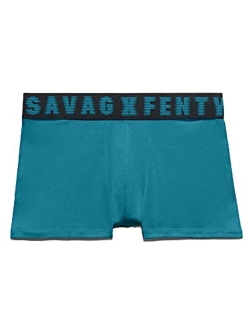 Savage X Fenty, Men's, Trunks, Cotton, Metallic logo waistband, Front contour pouch