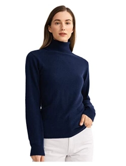 100% Pure Cashmere Sweater for Women Long Sleeve Crew Neck Pullover, Soft, Lightweight