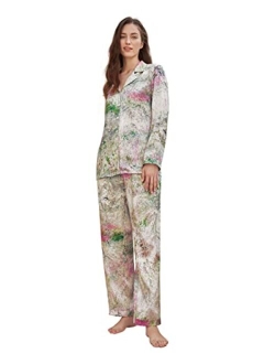 X Mika Ninagawa Exclusive Silk Pajama Set Women Silk 2 Piece Pjs