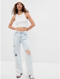 PROJECT GAP Low Rise Baggy Jeans with Washwell