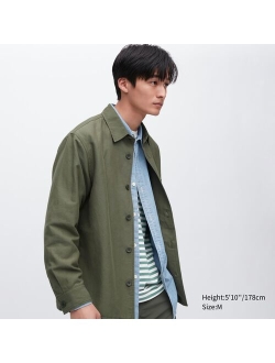 Cotton Linen Over Shirt Jacket