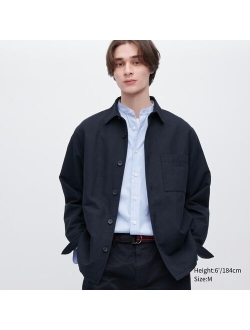 Cotton Linen Over Shirt Jacket