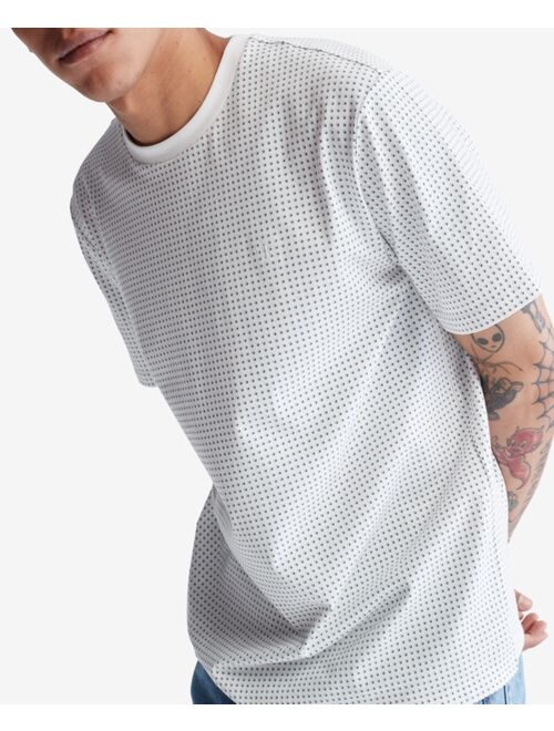 CALVIN KLEIN Men's Classic Fit Double Dot Crewneck Short-Sleeve T-Shirt