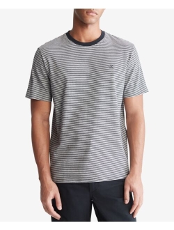 Men's Feeder Stripe Monogram Embroidered T-Shirt