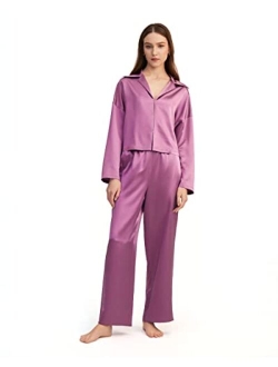 Silk Pajama Set for Women 22 Momme Silk 2 Piece Ladies' PJ Set