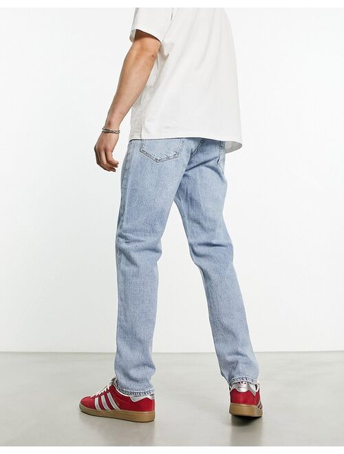 Selected Homme straight fit jeans in light wash