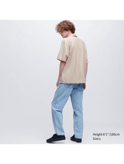 UNIQLO Open Collar Short-Sleeve Shirt