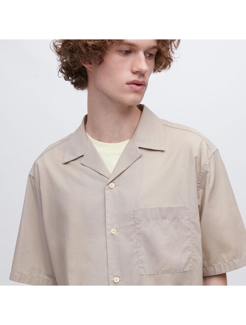 UNIQLO Open Collar Short-Sleeve Shirt