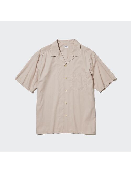 UNIQLO Open Collar Short-Sleeve Shirt