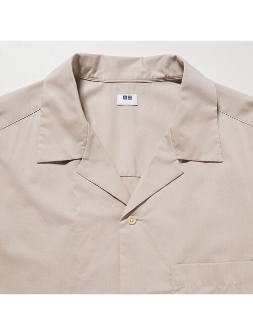 UNIQLO Open Collar Short-Sleeve Shirt