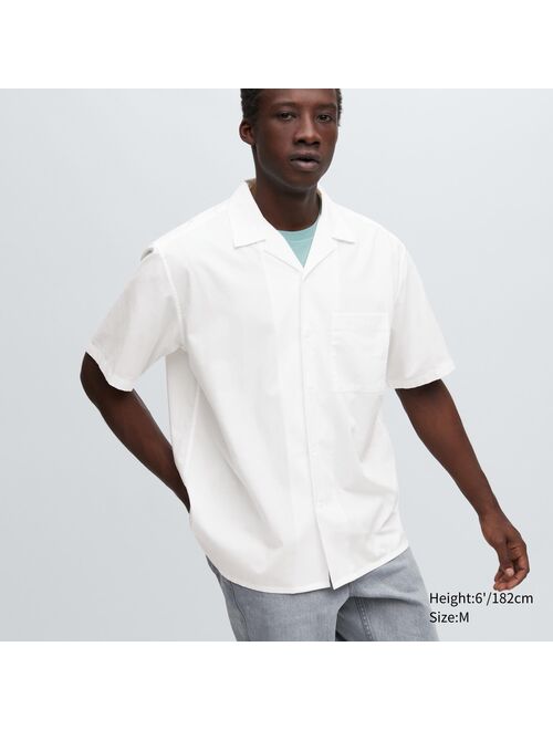 UNIQLO Open Collar Short-Sleeve Shirt