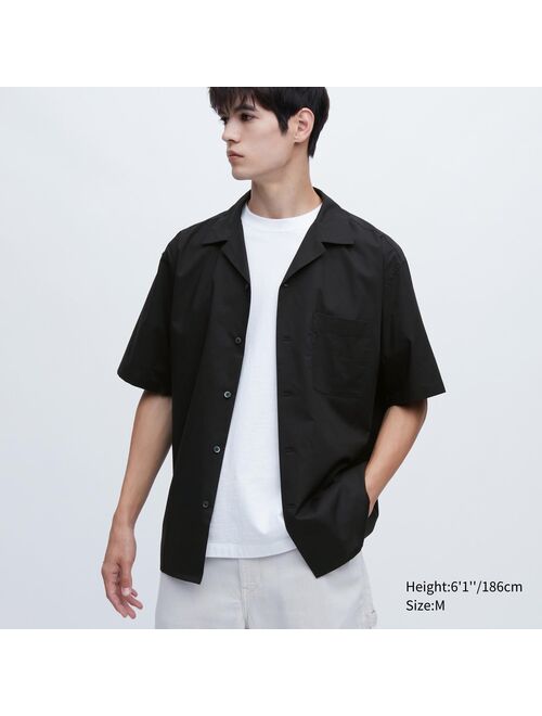 UNIQLO Open Collar Short-Sleeve Shirt