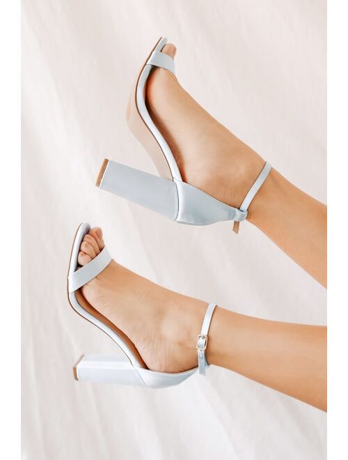 Lulus Taylor Rhinestone Light Nude Suede Ankle Strap Heels