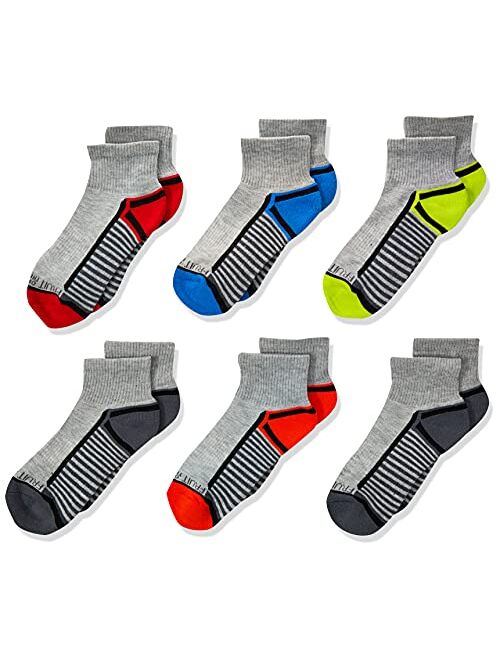 Fruit of the Loom boys 6 Pair Pack Half Cushion Socks