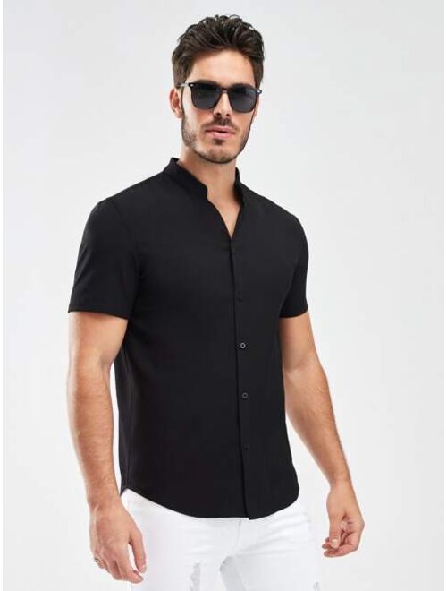 SHEIN Men Button Front Shirt