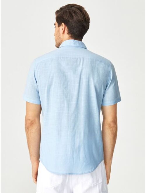 SHEIN Men Patched Pocket Shirt