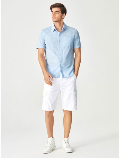 SHEIN Men Patched Pocket Shirt