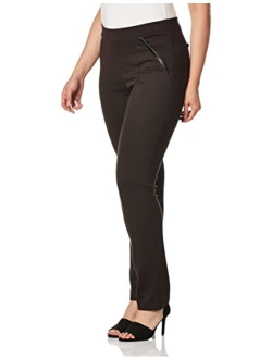 Rafaella Women's Slim Comfort Fit Ponte Dress Pants (Sizes 4-16)