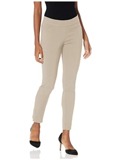 Rafaella Women's Petite Solid Supreme Stretch Pant with Pull-on Waistband