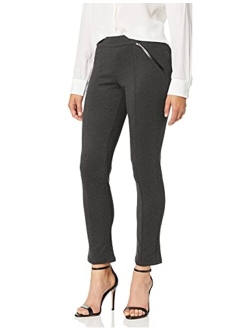 Rafaella Women's Petite Comfort Fit Ponte Knit Slim Leg Pant