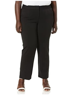 Rafaella Women's Plus Size Curvy Gabardine Slim Leg Dress Pant (Size 16-22)