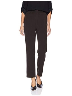 Rafaella Women's Curvy Gabardine Slim Leg Dress Pant (Petite Size 4-14)