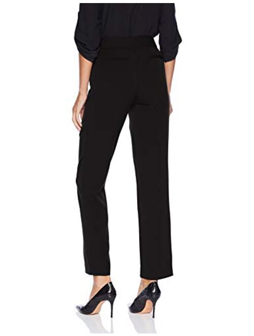 Rafaella Women's Curvy Gabardine Slim Leg Dress Pant (Petite Size 4-14)