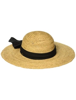 Women's One Size Big Brim Raffia Hat