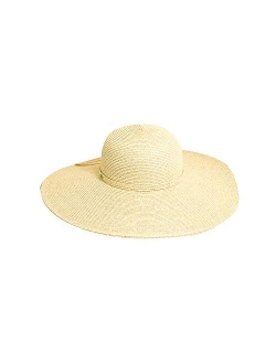 Women's Big Brim Paper Braid Hat