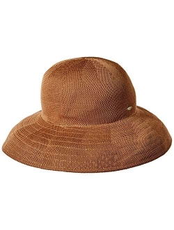 Women's Knitted Poly Straw Big Brim Hat