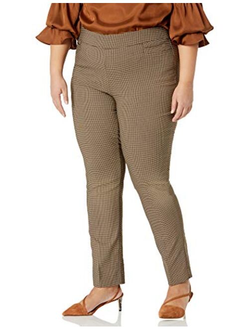 Briggs New York Women's Plus Size Super Stretch Millenium Welt Pocket Pull on Pant