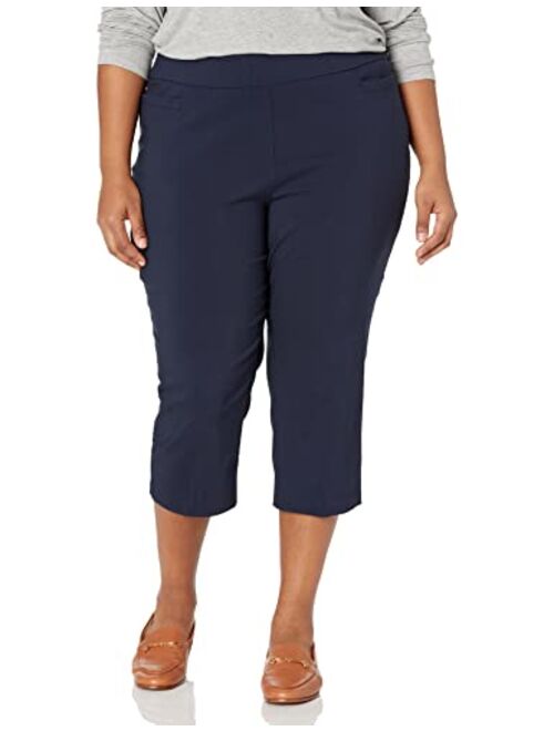 Briggs New York Women's Plus-Size Pull on Capri L Pocket