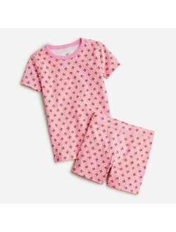 Kids' short-sleeve printed pajama set