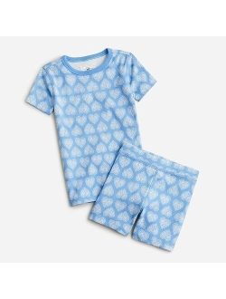 Kids' short-sleeve printed pajama set