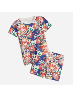 Kids' short-sleeve printed pajama set