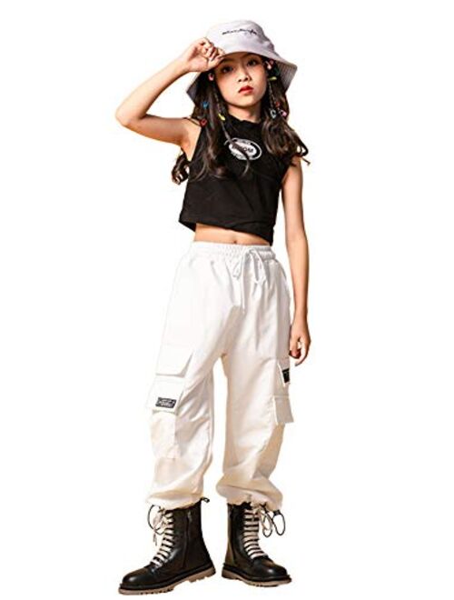 LOLANTA Teen Girls Trendy Clothes Hip Hop Dance Streetwear Kids Cute Outfits Clothing Set