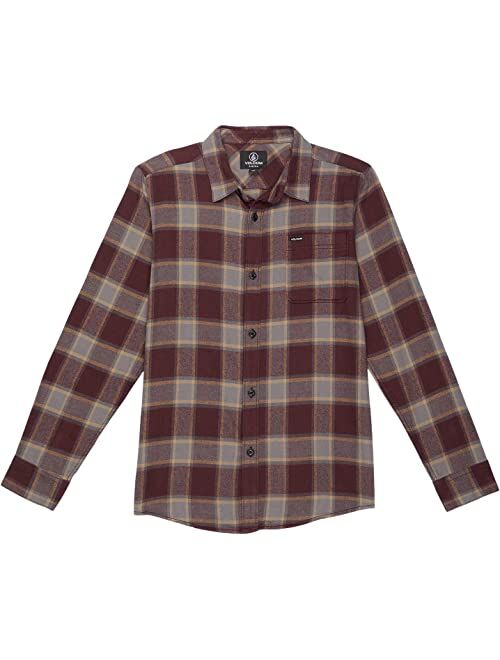 Volcom Kids Caden Plaid Long Sleeve (Big Kids)