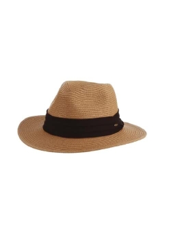 Men's Paper Braid Safari Hat with Black Band