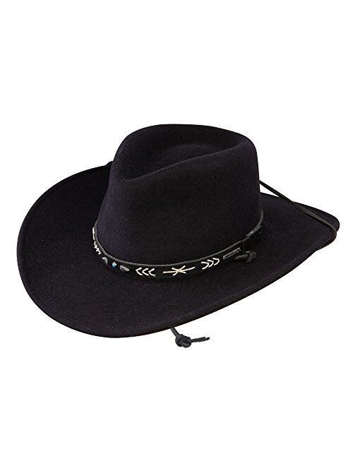 Stetson Men's Santa Fe Crushable Wool Hat - 7 1/2 - Black