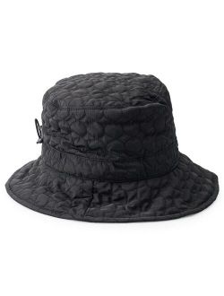 Quilted Big Brim Rain Hat