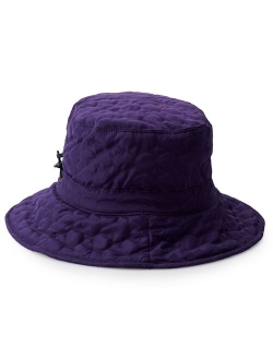 Quilted Big Brim Rain Hat