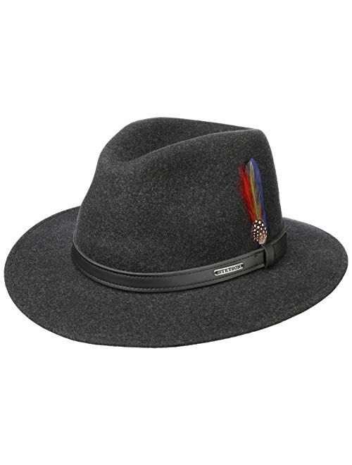 Stetson Powell Traveller Felt Hat Men | Made in The EU