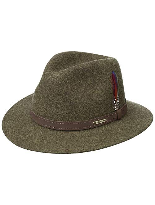 Stetson Powell Traveller Felt Hat Men | Made in The EU