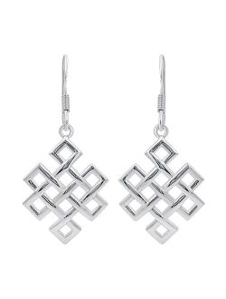 Tishavi Choice of Celtic Earrings for Women Sterling Silver, Silver Celtic Earrings for Women Dangling, 925 Sterling Silver Earrings for Women