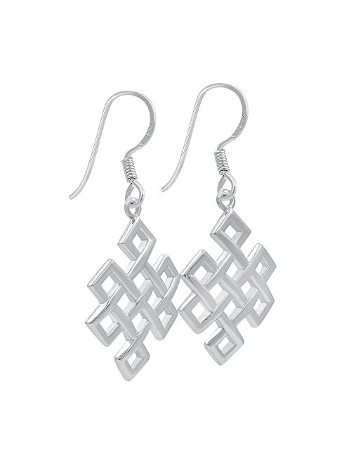 Tishavi Choice of Celtic Earrings for Women Sterling Silver, Silver Celtic Earrings for Women Dangling, 925 Sterling Silver Earrings for Women