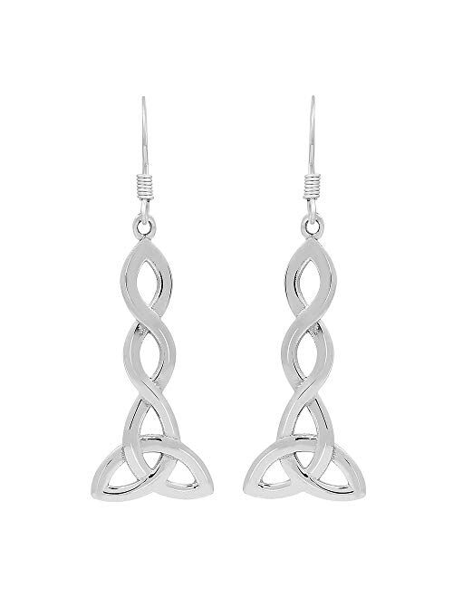 Tishavi Choice of Celtic Earrings for Women Sterling Silver, Silver Celtic Earrings for Women Dangling, 925 Sterling Silver Earrings for Women