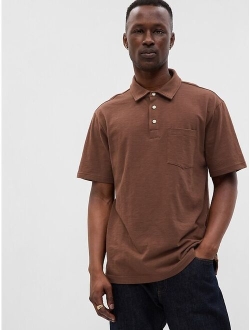 Slub Pocket Polo Shirt