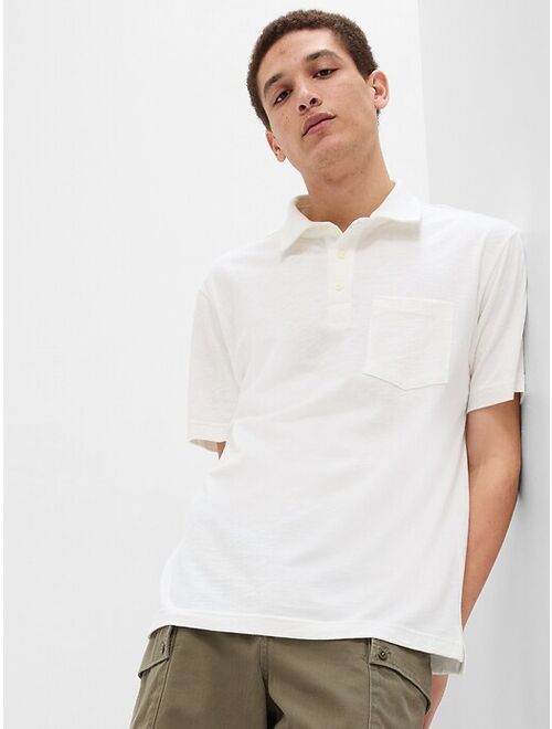 Gap Slub Pocket Polo Shirt